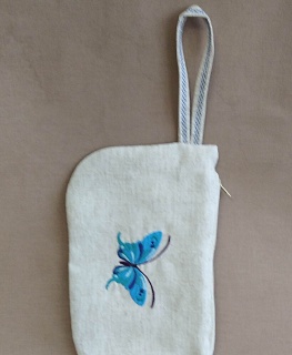 Текстильная косметичка "Бабочки" в интернет-магазине Своими Руками