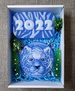 Набор сувенирного мыла "Тигр 2022" в интернет-магазине Своими Руками