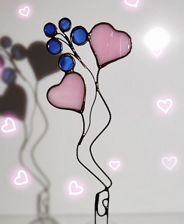 Декор из стекла "Розовые сердечки" в интернет-магазине Своими Руками
