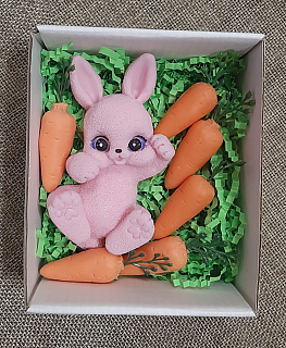 Набор сувенирного мыла "Зайка с морковками" в интернет-магазине Своими Руками